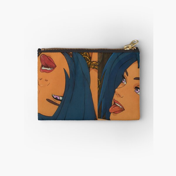 Item preview, Chaotic Blue-Haired Gunner Expressions | Playful Anime Pin-Up Collage | Classic Western Animation Art designed and sold by  Hollow Moon Studios..