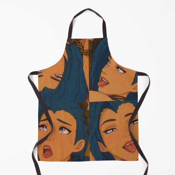 Item preview, Chaotic Blue-Haired Gunner Expressions | Playful Anime Pin-Up Collage | Classic Western Animation Art designed and sold by Hollow Moon Studios..