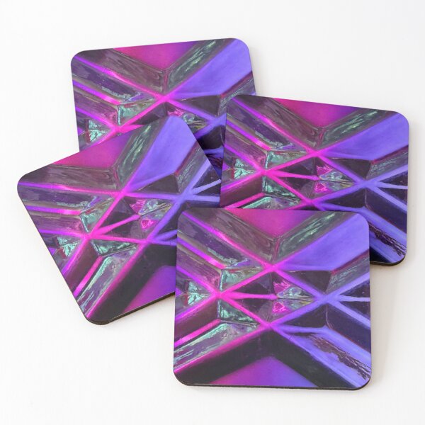 Item preview, Abstract neon X triangles with center diamond shape  designed and sold by MYTOPSHELF.