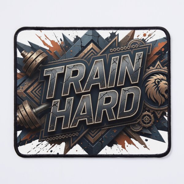 Item preview, Bold Navy TRAIN HARD Text Design designed and sold by dazzlemakers.