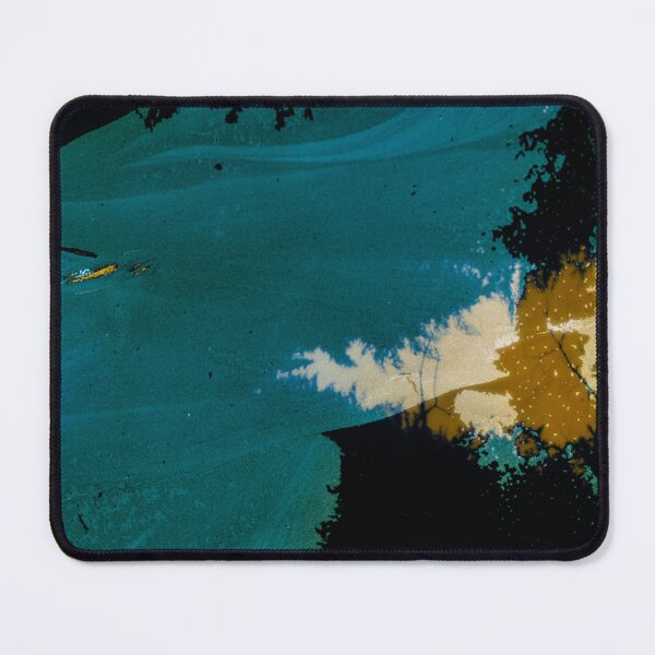 Item preview, Moonlit Shore — Abstract Teal Landscape with Golden Light designed and sold by BuckaBaby.