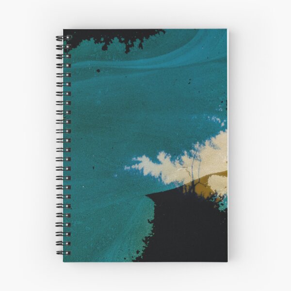 Item preview, Moonlit Shore — Abstract Teal Landscape with Golden Light designed and sold by BuckaBaby.