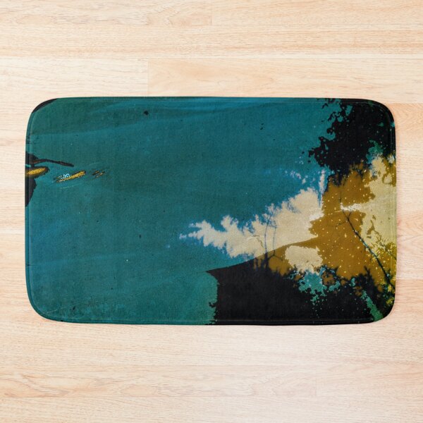 Item preview, Moonlit Shore — Abstract Teal Landscape with Golden Light designed and sold by BuckaBaby.
