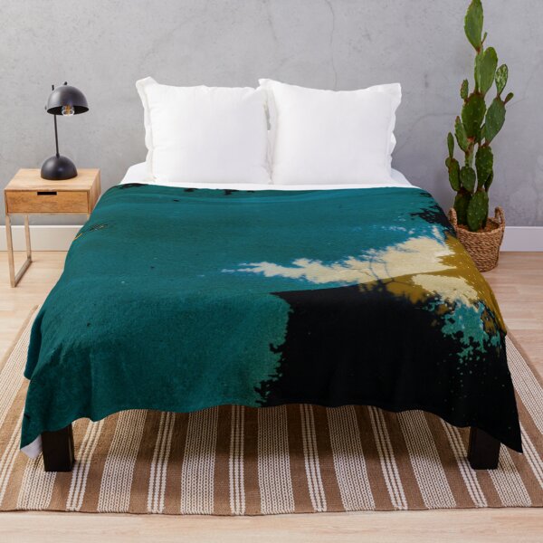 Item preview, Moonlit Shore — Abstract Teal Landscape with Golden Light designed and sold by BuckaBaby.