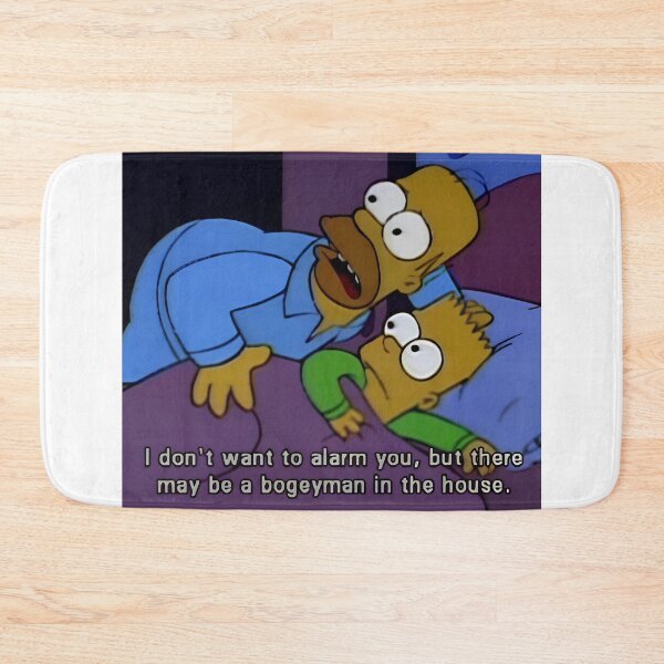 Item preview, Homer and Bart Boogeyman in the House Meme Sticker designed and sold by DohLab.