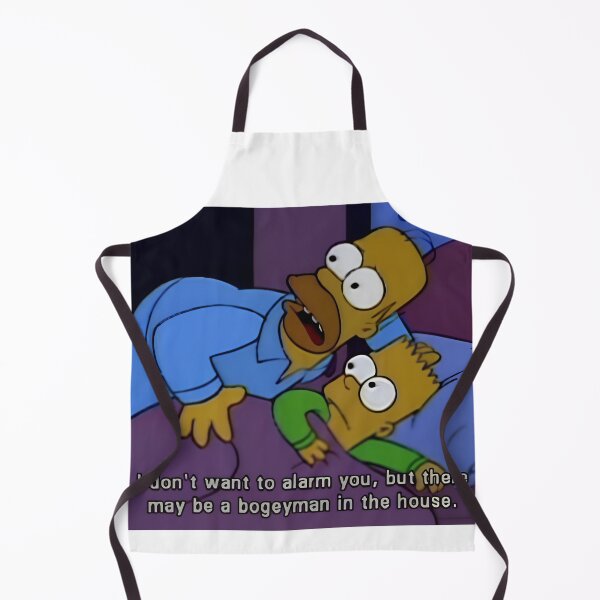 Item preview, Homer and Bart Boogeyman in the House Meme Sticker designed and sold by DohLab.
