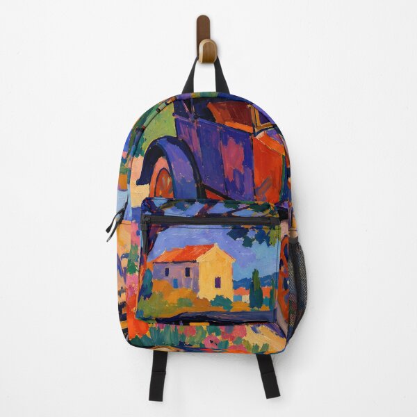 Item preview, Vintage Car in Tuscany – Colorful Italian Countryside Landscape Art designed and sold by GutyzDesignsES.