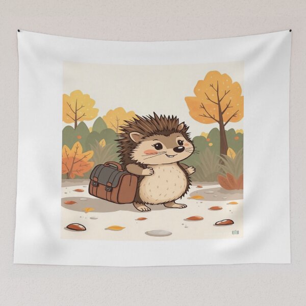 Item preview,  Cute Hedgehog Wanderer Adventure | Little Explorer with Backpack designed and sold by Moonlight Studio.