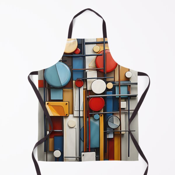 Item preview, Bauhaus Geometric Abstract – Mid Century Modern Circles and Lines designed and sold by GutyzDesignsES.
