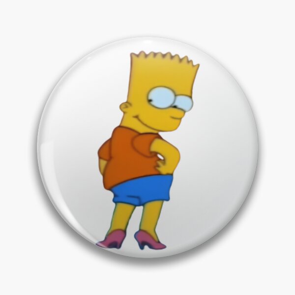 Item preview, Bart High Heels Runway Walk Funny Meme Sticker designed and sold by DohLab.