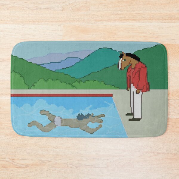 Item preview, bojack horseman painting inspired pixel art designed and sold by mal-the-toon.