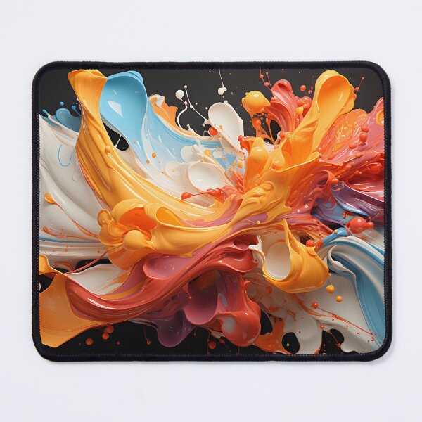 Item preview, Colorful Fluid Paint Splash – Vibrant 3D Liquid Abstract Art designed and sold by GutyzDesignsES.