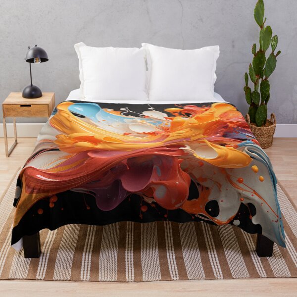 Item preview, Colorful Fluid Paint Splash – Vibrant 3D Liquid Abstract Art designed and sold by GutyzDesignsES.