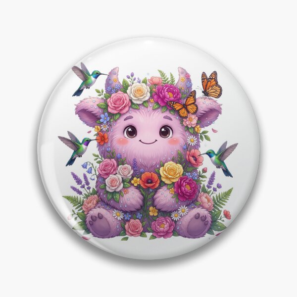 Item preview, A beautiful fluffy monster covered designed and sold by kidoramagic.
