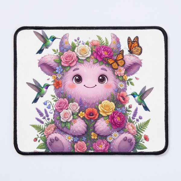 Item preview, A beautiful fluffy monster covered designed and sold by kidoramagic.