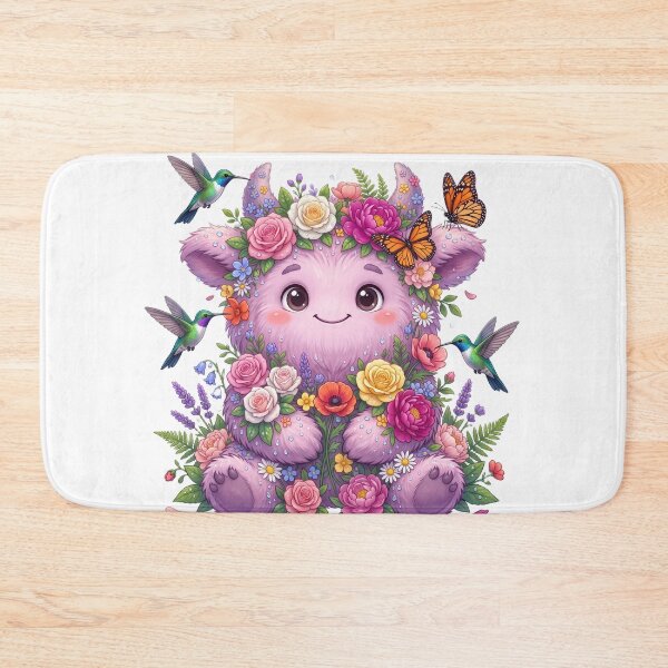 Item preview, A beautiful fluffy monster covered designed and sold by kidoramagic.