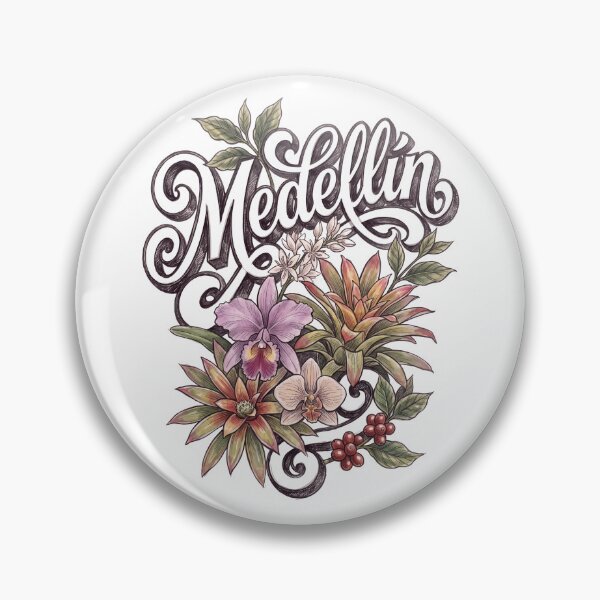 Item preview, Medellín Colombia Tropical Floral Vintage Design designed and sold by castillomiami.