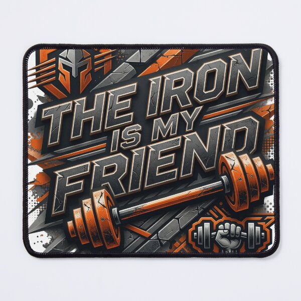Item preview, Snappy THE IRON IS MY FRIEND Text Design designed and sold by dazzlemakers.