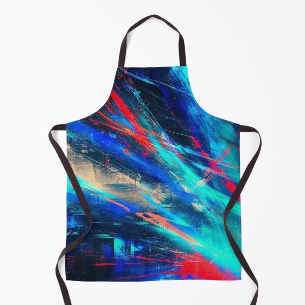 Item preview, Cyan and Red Cyber Neon Light Trails designed and sold by Ingorgia Studio.