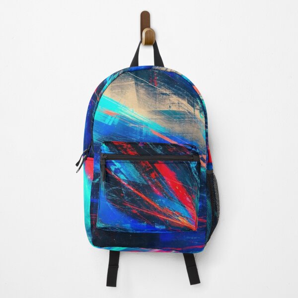 Item preview, Cyan and Red Cyber Neon Light Trails designed and sold by Ingorgia Studio.