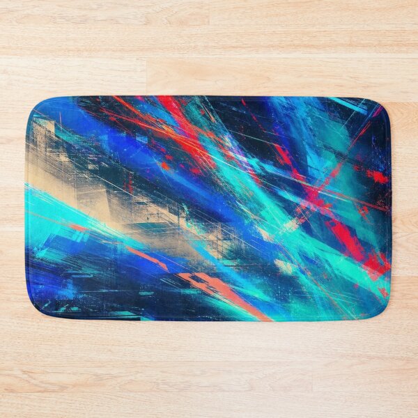 Item preview, Cyan and Red Cyber Neon Light Trails designed and sold by Ingorgia Studio.