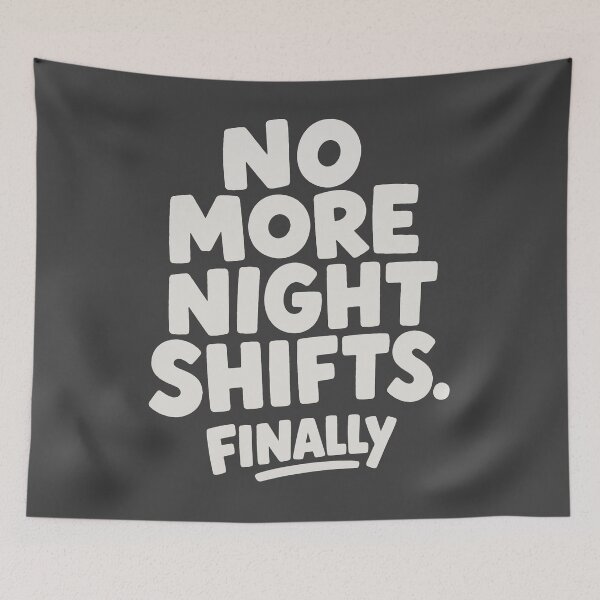 Item preview, No More Night Shifts Finally Retired Nurse Gift Funny Retirement designed and sold by KiwyStudio.