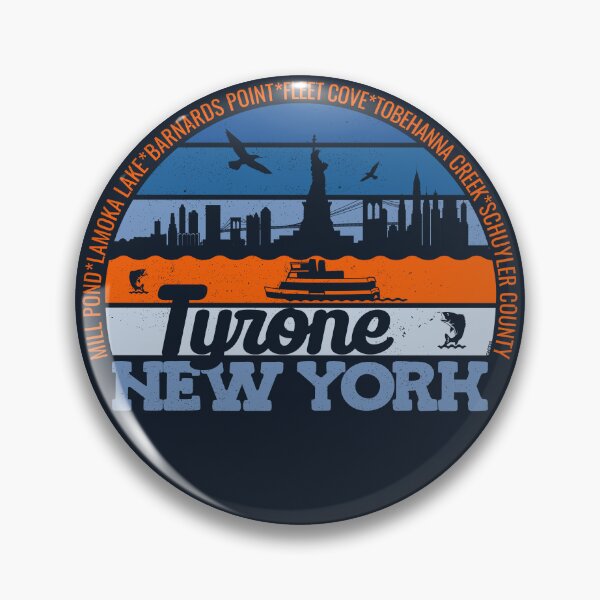 Item preview, Tyrone New York Sunset Retro Vintage Local Pride Logo designed and sold by CRHPOD20.