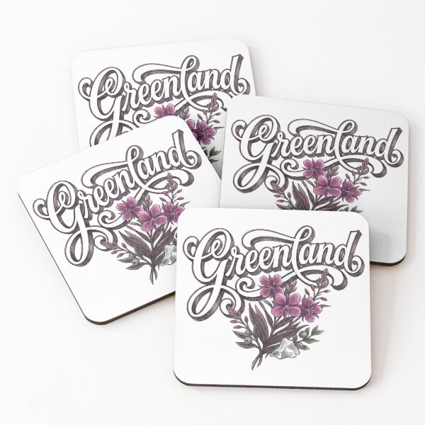 Item preview, Greenland Arctic Floral Vintage Lettering designed and sold by castillomiami.