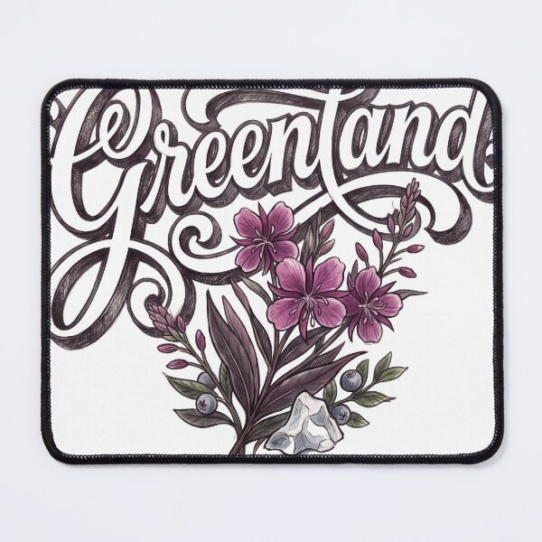 Item preview, Greenland Arctic Floral Vintage Lettering designed and sold by castillomiami.