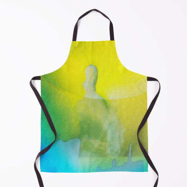 Item preview, Ethereal Watcher — Abstract Figure in Yellow and Teal designed and sold by BuckaBaby.