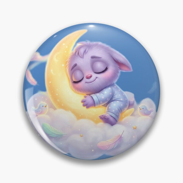 Item preview, Sleepy monster sleeping on cloud designed and sold by kidoramagic.