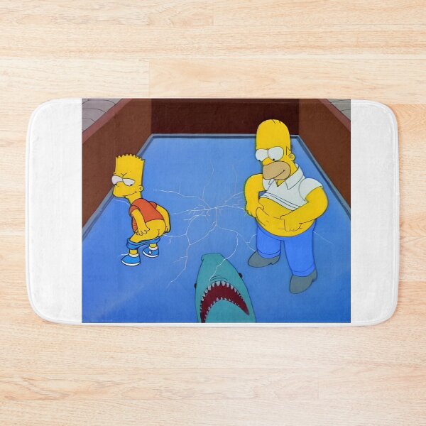 Item preview, Homer and Bart Glass Shark Tank Mooning Scene designed and sold by DohLab.