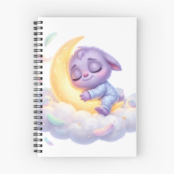 Item preview, Sleepy monster sleeping on cloud designed and sold by kidoramagic.