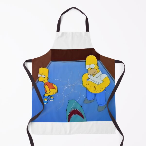 Item preview, Homer and Bart Glass Shark Tank Mooning Scene designed and sold by DohLab.