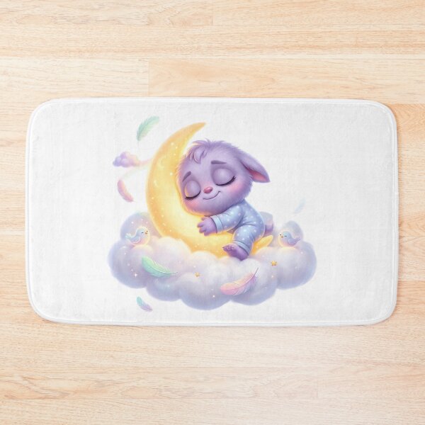 Item preview, Sleepy monster sleeping on cloud designed and sold by kidoramagic.