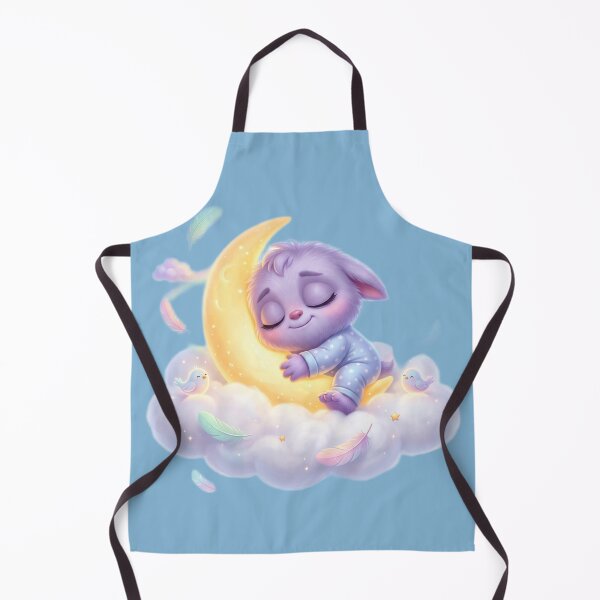 Item preview, Sleepy monster sleeping on cloud designed and sold by kidoramagic.