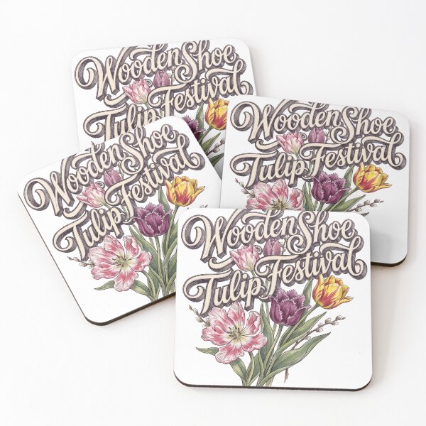 Item preview, Wooden Shoe Tulip Festival Vintage Floral Design designed and sold by castillomiami.