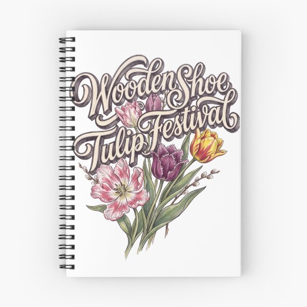 Item preview, Wooden Shoe Tulip Festival Vintage Floral Design designed and sold by castillomiami.