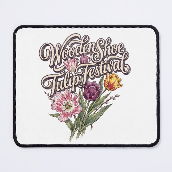 Item preview, Wooden Shoe Tulip Festival Vintage Floral Design designed and sold by castillomiami.