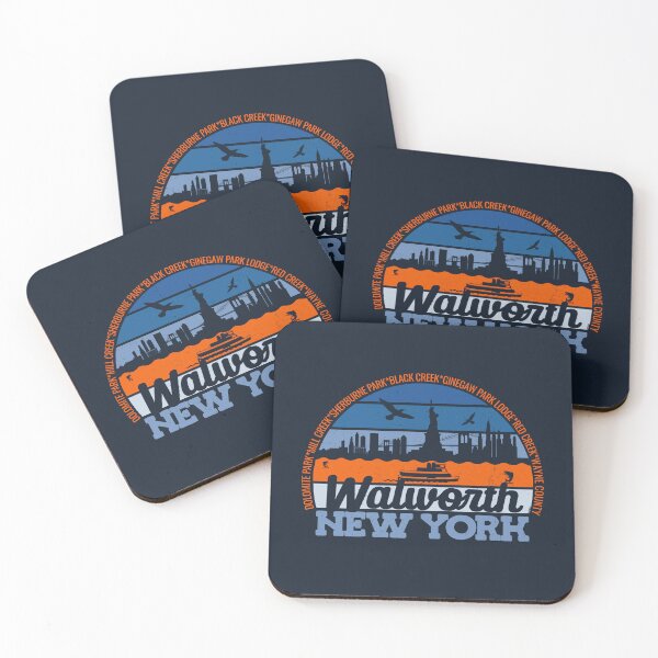 Item preview, Walworth New York Sunset Retro Vintage Local Pride Logo designed and sold by CRHPOD20.