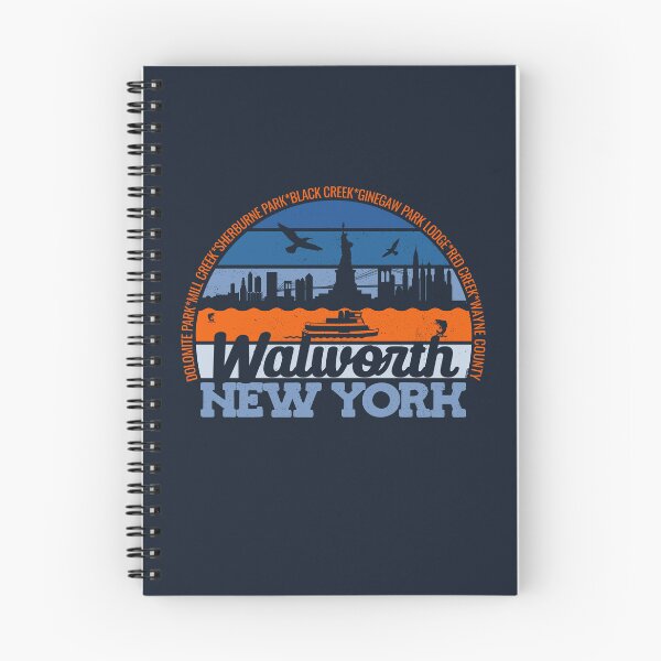 Item preview, Walworth New York Sunset Retro Vintage Local Pride Logo designed and sold by CRHPOD20.