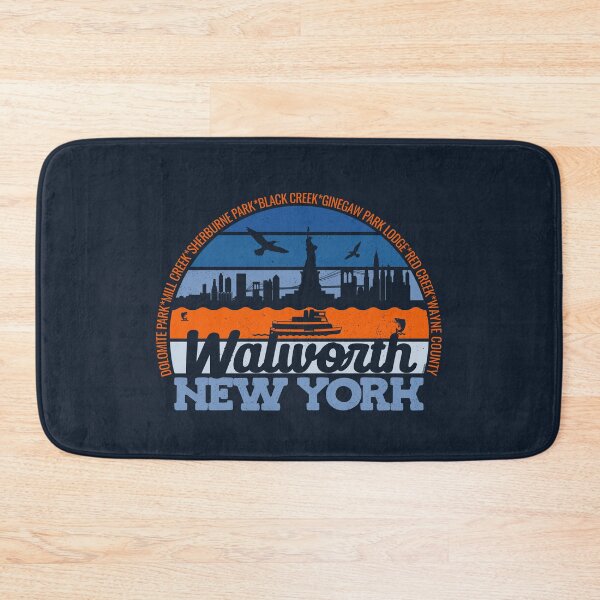 Item preview, Walworth New York Sunset Retro Vintage Local Pride Logo designed and sold by CRHPOD20.