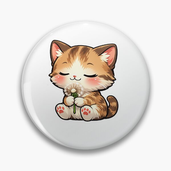 Item preview, Cute Kitten Holding A Fluffy Dandelion designed and sold by Owcomm.