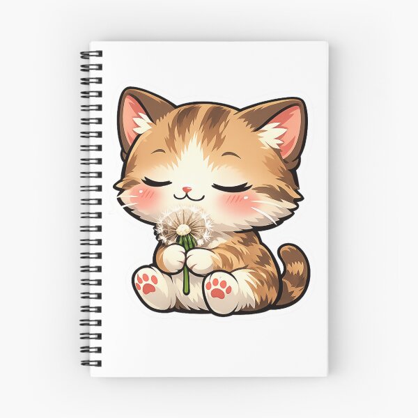 Item preview, Cute Kitten Holding A Fluffy Dandelion designed and sold by Owcomm.
