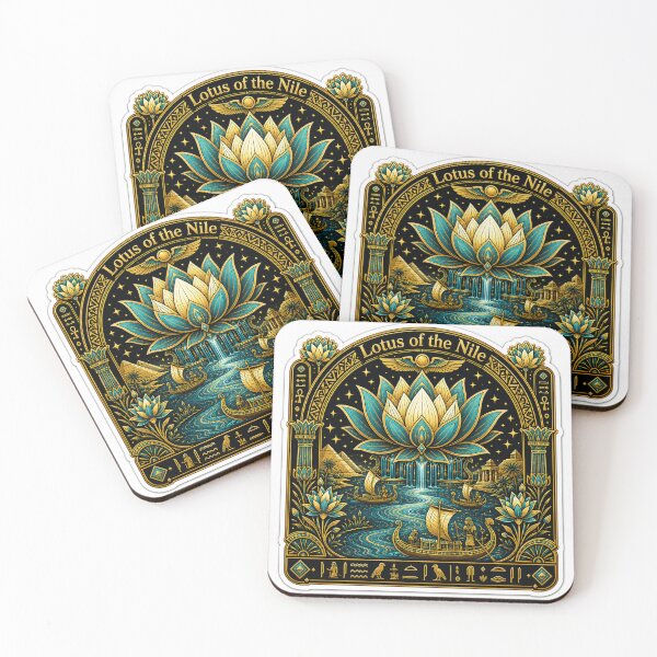 Item preview, Lotus of the Nile - Ancient Egyptian Art Print & Merchandise designed and sold by Art Wave Studio.