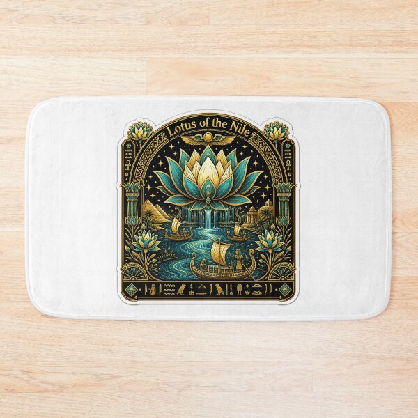 Item preview, Lotus of the Nile - Ancient Egyptian Art Print & Merchandise designed and sold by Art Wave Studio.
