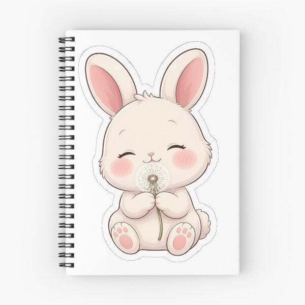 Item preview, Cute Bunny Holding A Fluffy Dandelion designed and sold by Owcomm.