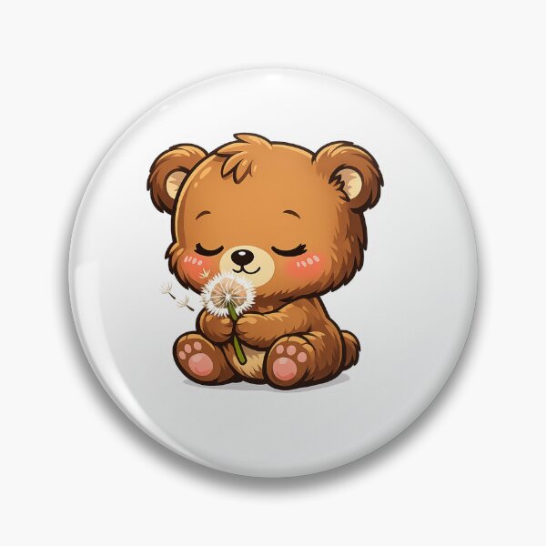 Item preview, Cute Little Bear Holding A Dandelion designed and sold by Owcomm.