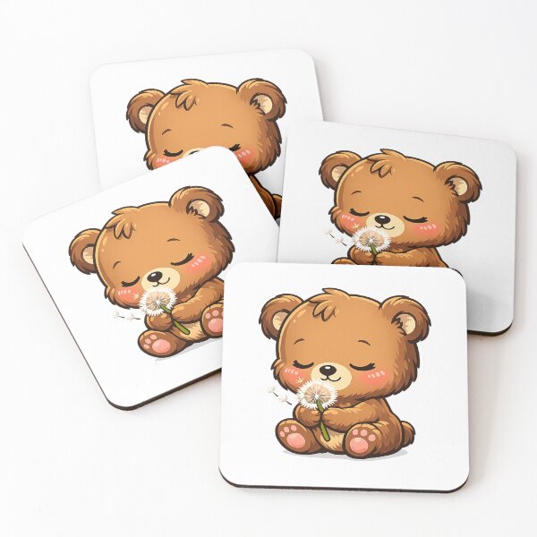 Item preview, Cute Little Bear Holding A Dandelion designed and sold by Owcomm.