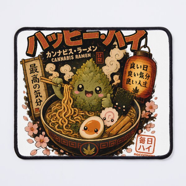 Item preview, Kawaii Cannabis Ramen Japanese Noodle Art designed and sold by 91bravo1029.
